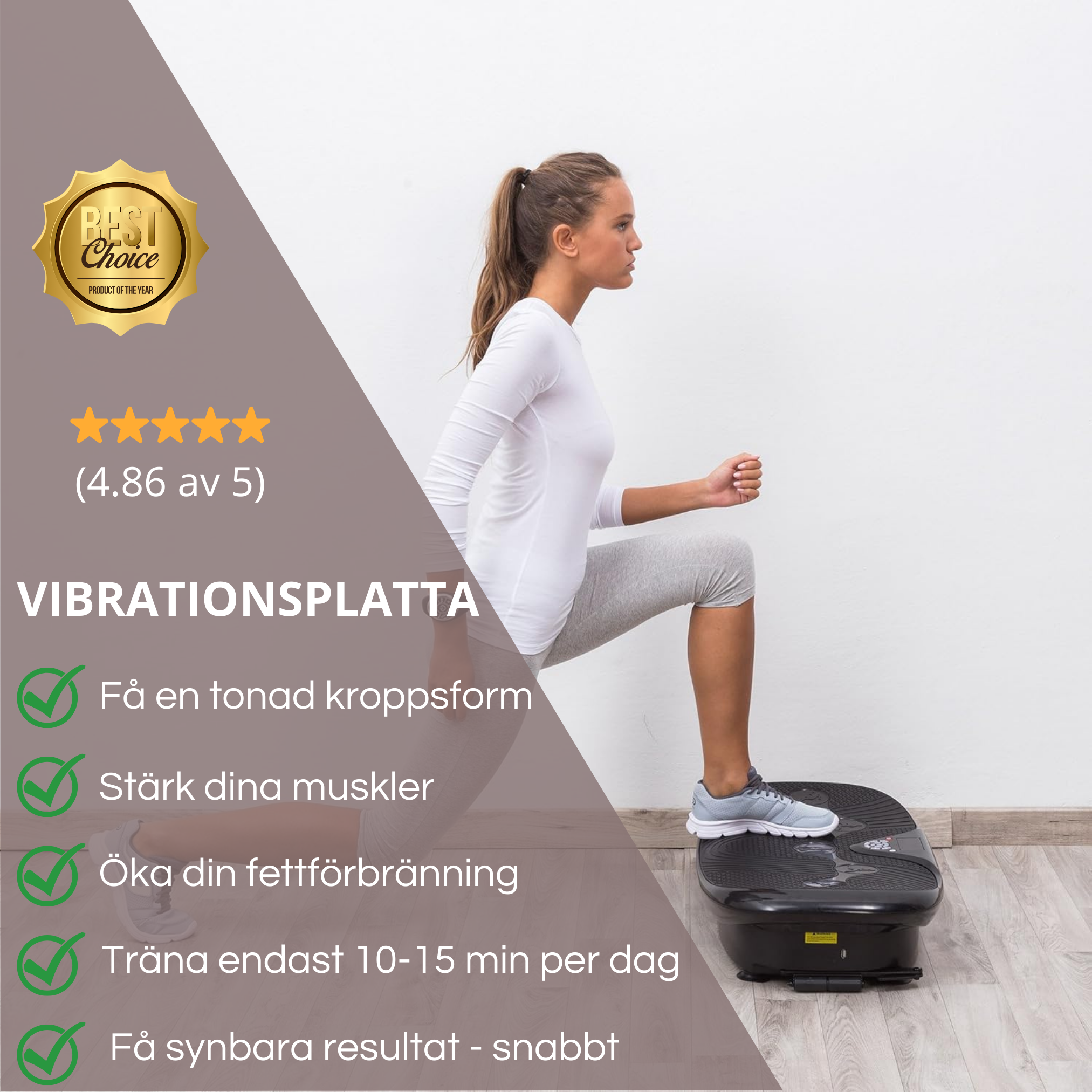 Minska i vikt med en vibrationsplatta