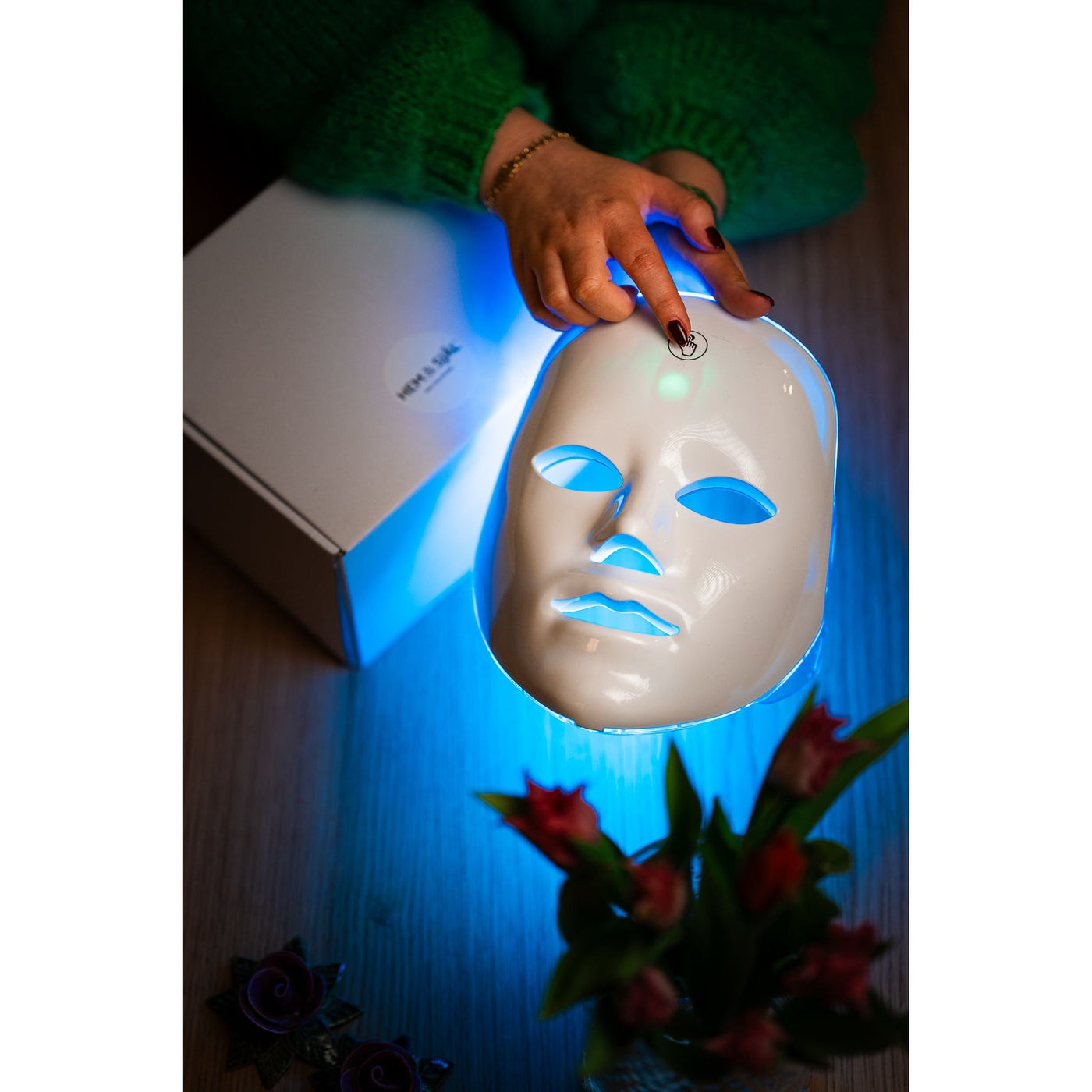 Ansiktsmask - Rödljusterapi - 7 färger