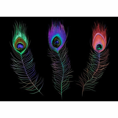 Laptopstöd - Svart/Multicolor - Fjädrar
