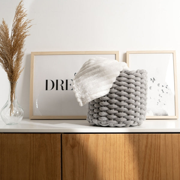 Decorative Basket Moa Gray