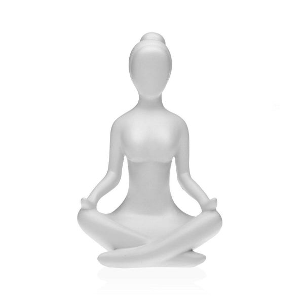Ornamental Figur Yoga Hvid
