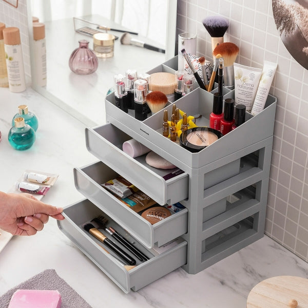 Storage shelf for makeup