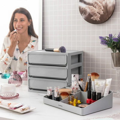 Storage shelf for makeup