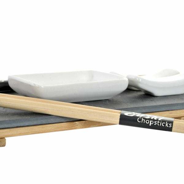 Sushi set - Bamboo & Slate - 9 pieces