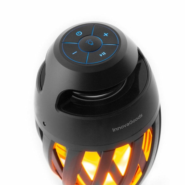 Kabelloser Lautsprecher mit Flammeneffekt