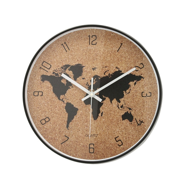 World Map Wall Clock