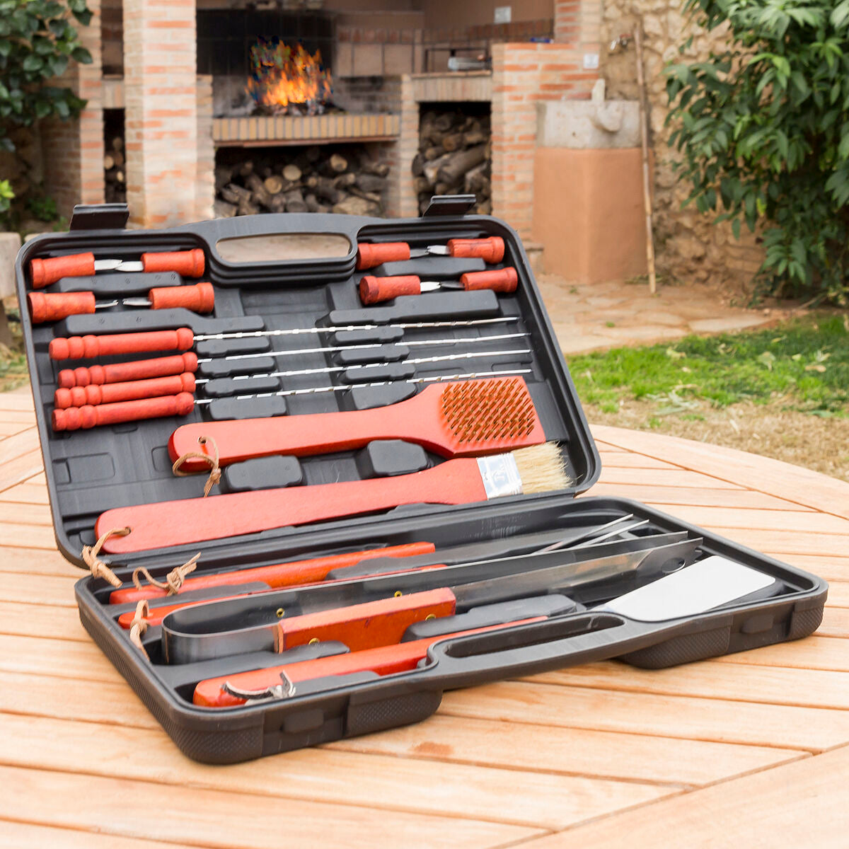 Grillportfolio BBQ Barbecase Set - 18 Teile