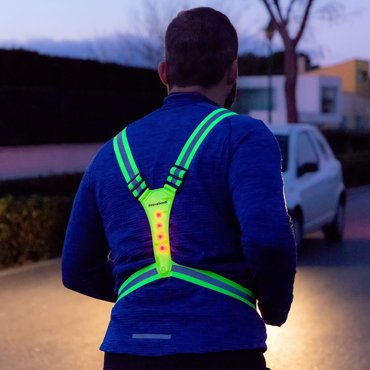 Sport harness with LED lights