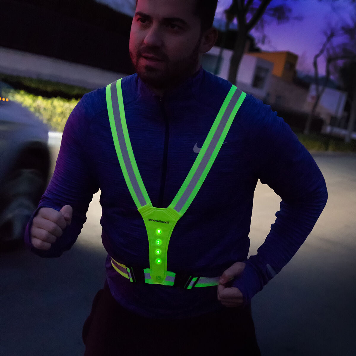 Sport harness with LED lights