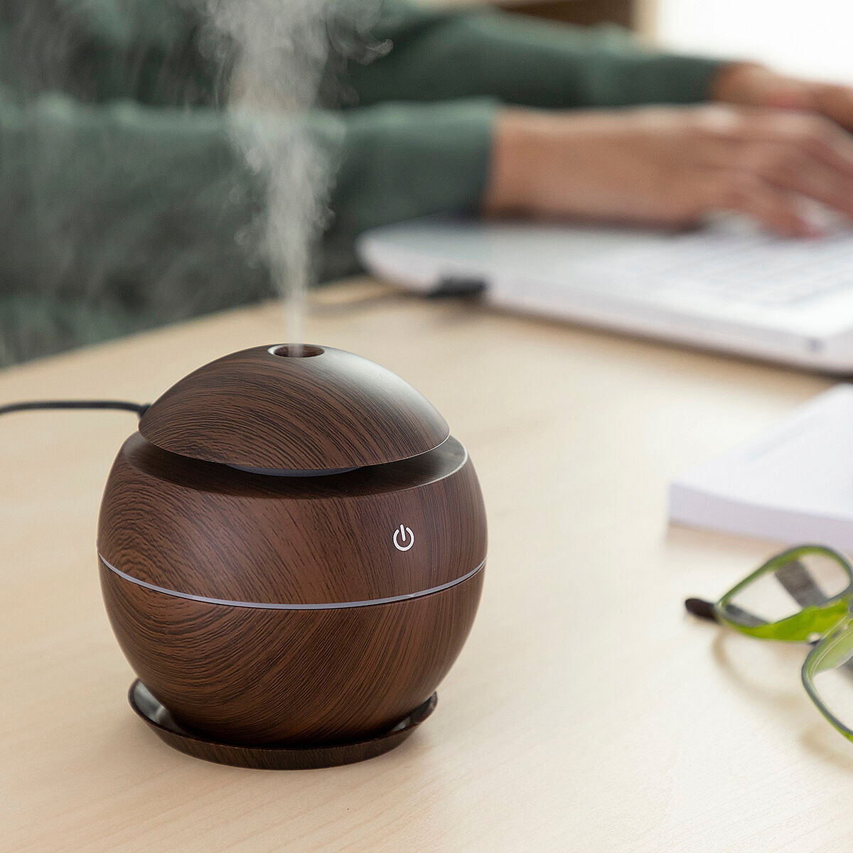 Mini humidifier & Fragrance diffuser Dark Walnut