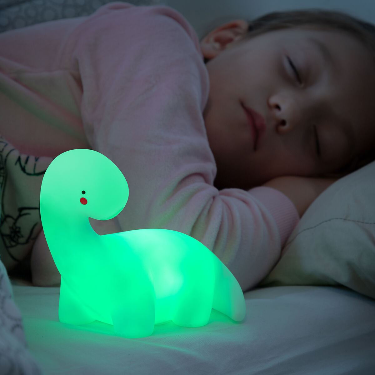 LED-lamppu Monivärinen dinosaurus