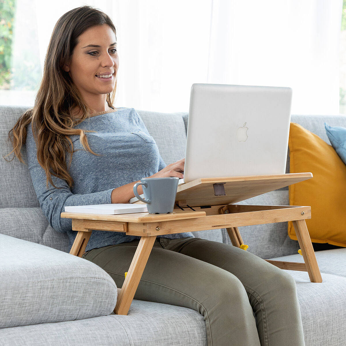 Sammenklappeligt Laptopbord - Bambu