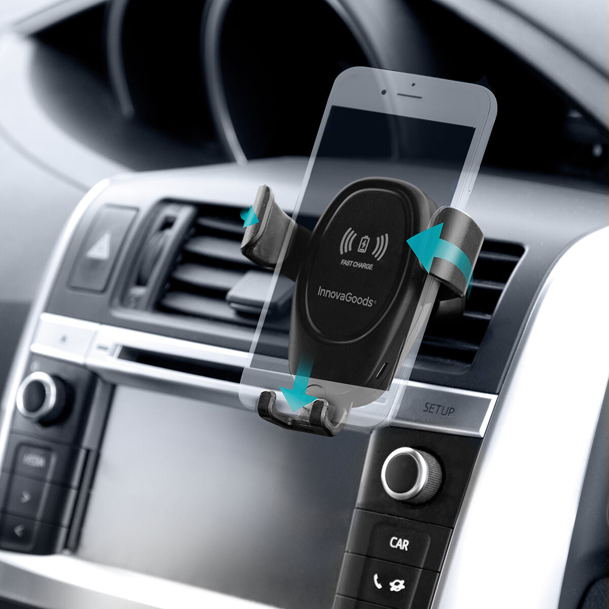 Car Mount With Wireless Charger