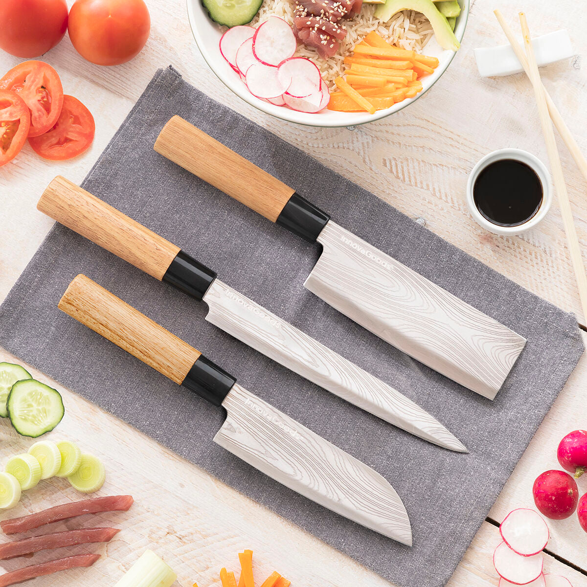 Exclusive Chef Knives Set & Bag