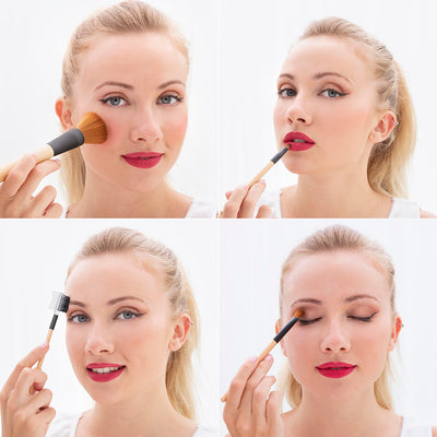 Make-up-Pinsel und Tragetasche – 5 Stück