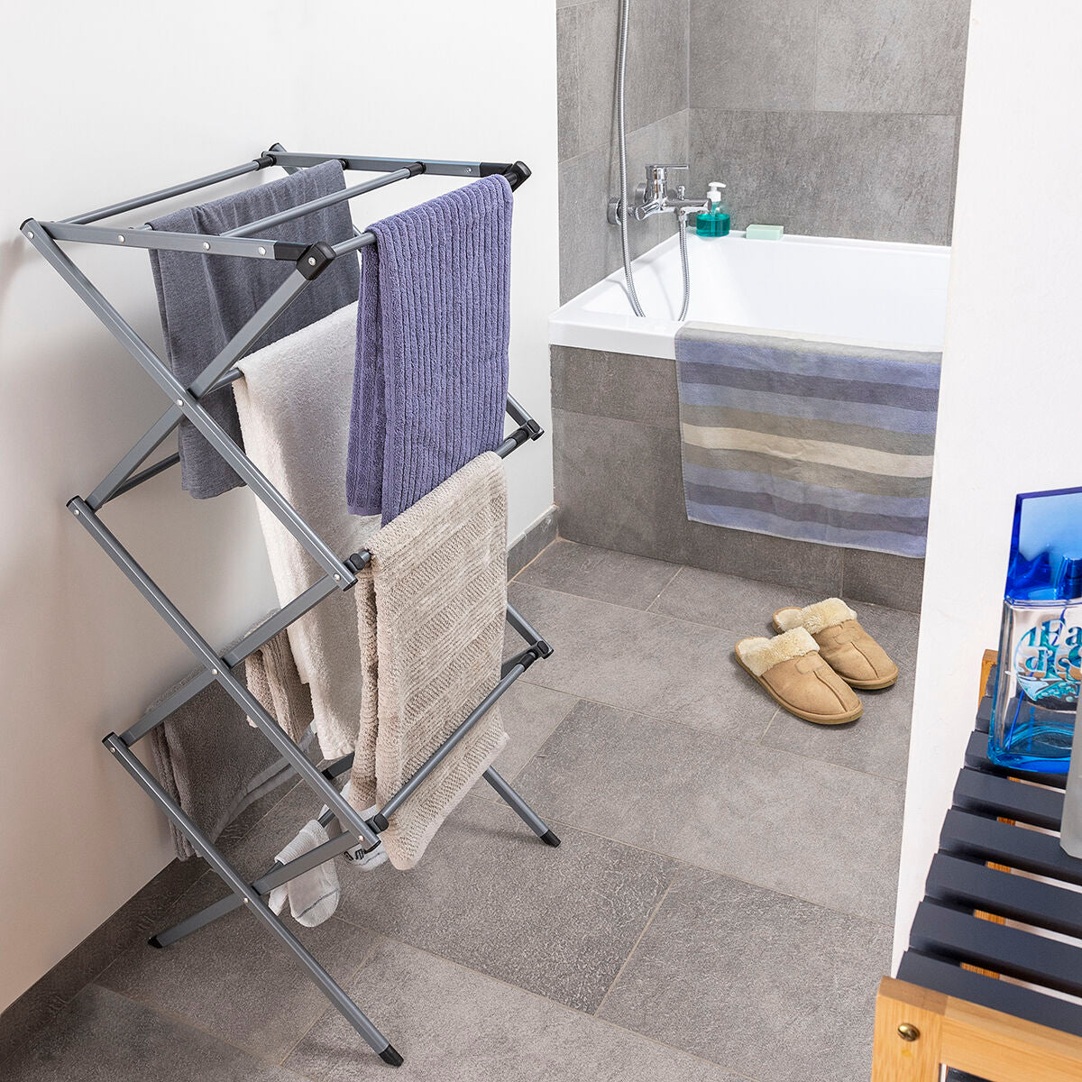 Foldable & Extendable Drying Rack - 3 height levels