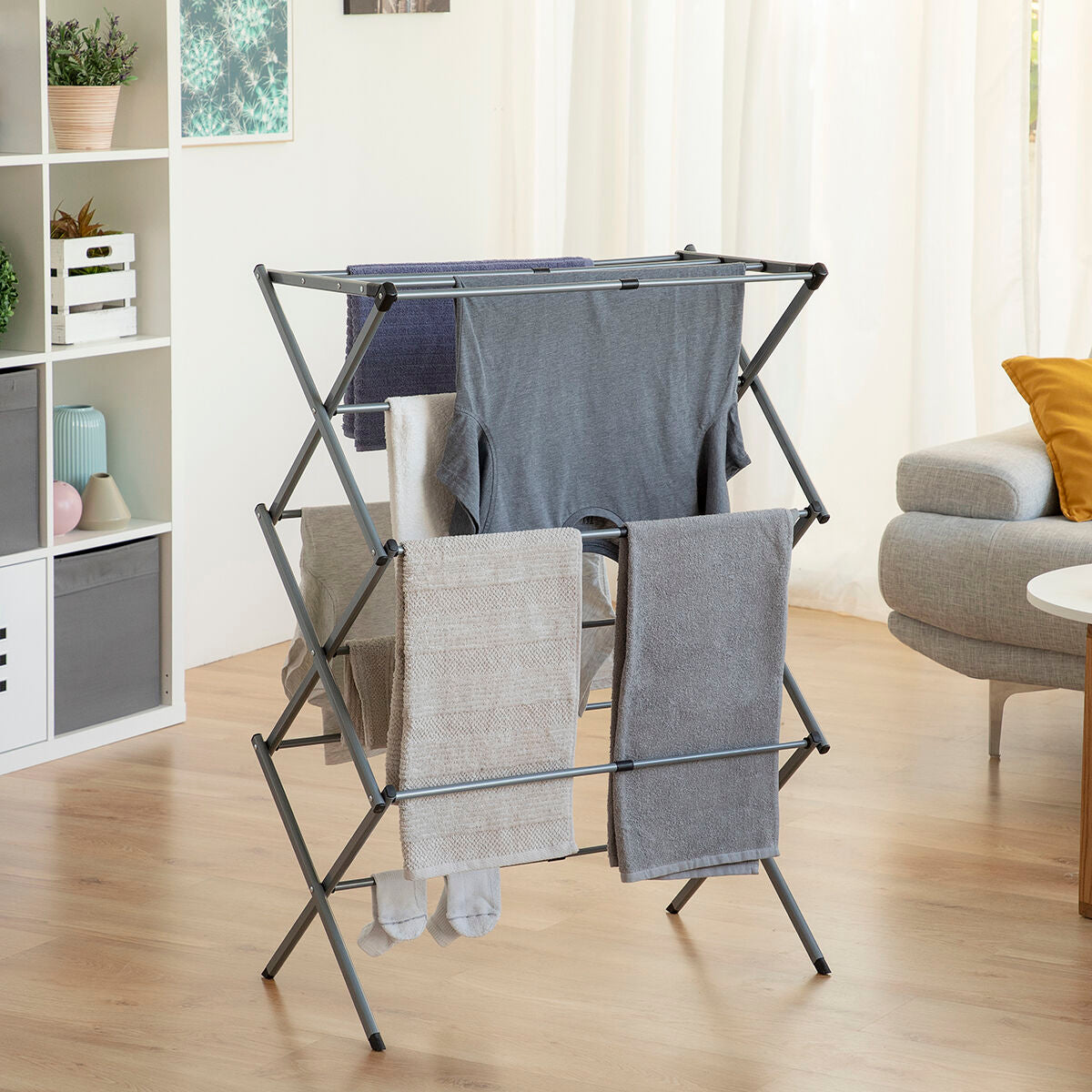 Foldable & Extendable Drying Rack - 3 height levels