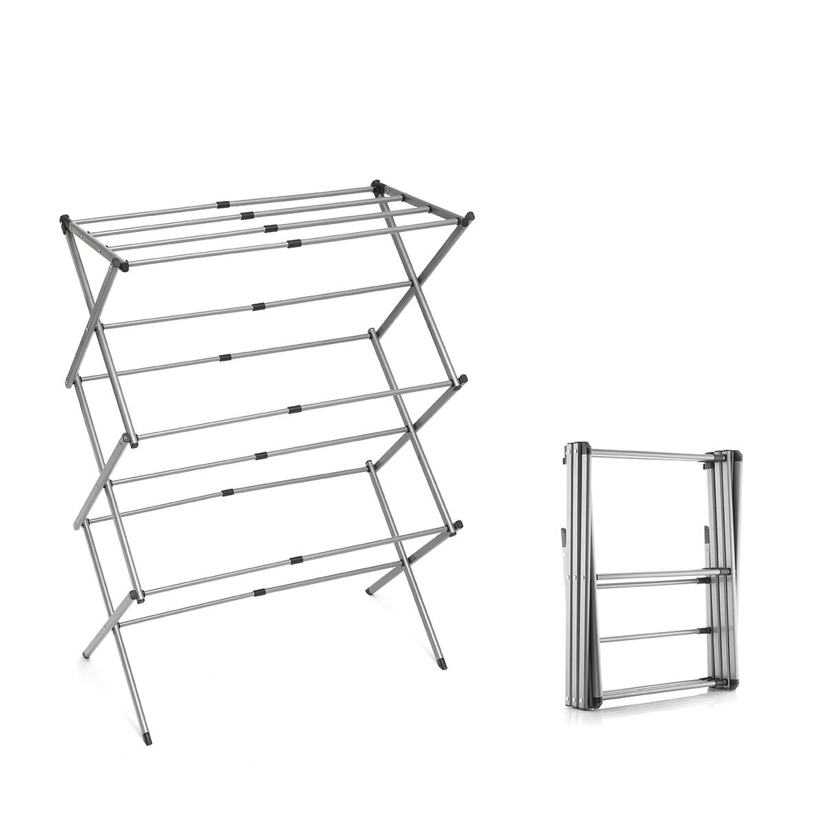 Foldable & Extendable Drying Rack - 3 height levels