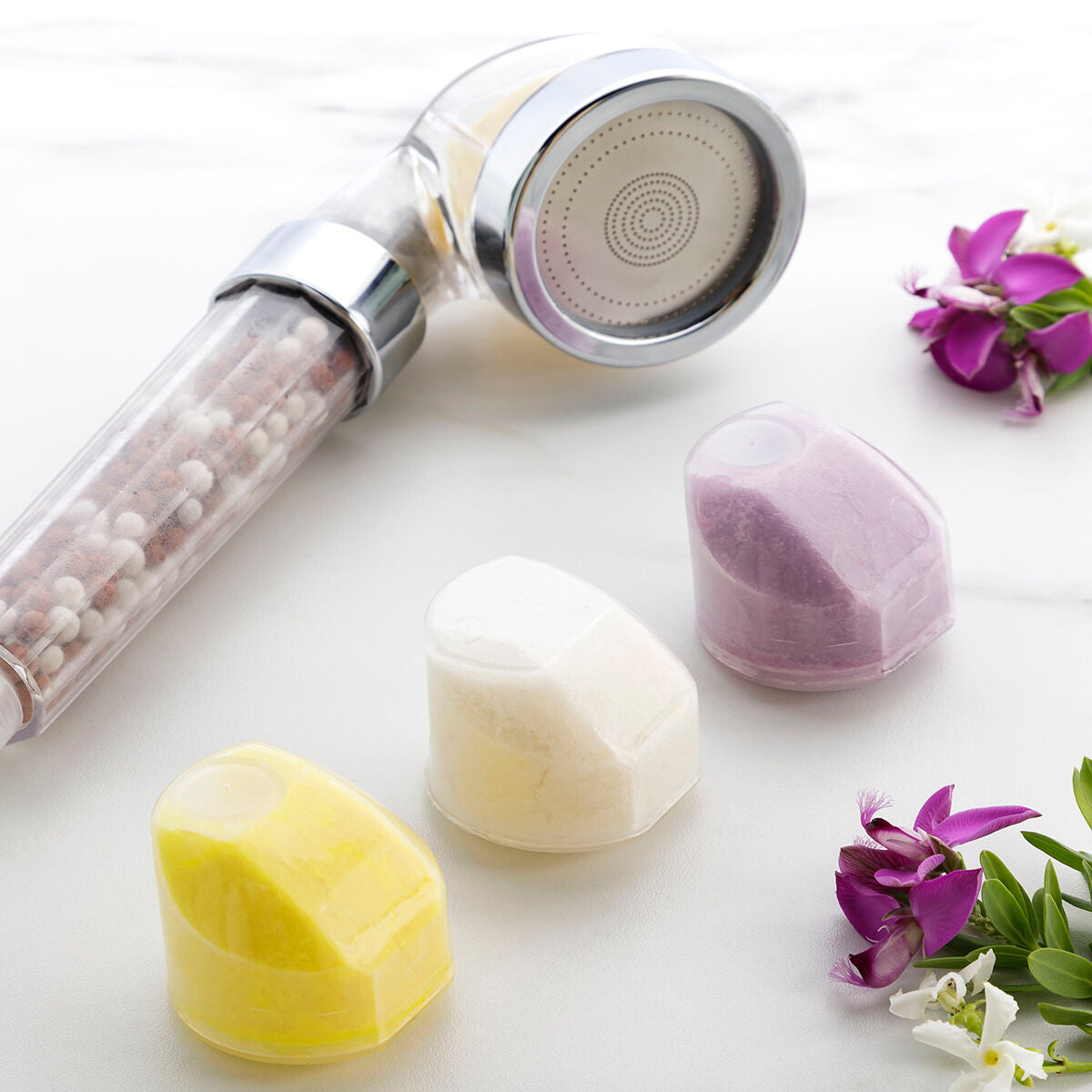Brusemundstykke Eco-Shower med aromaterapi og mineraler
