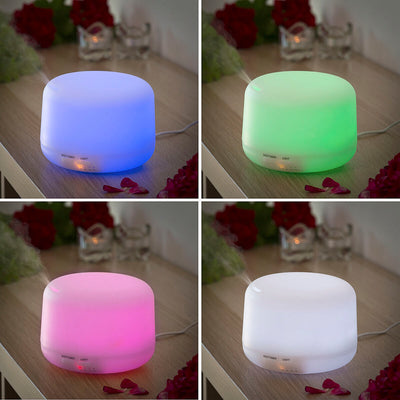 Duftdiffusor und Luftbefeuchter mit mehrfarbiger LED-Leuchte