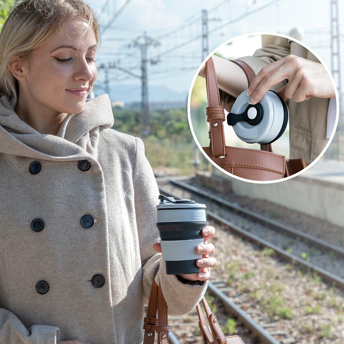 Sammenklappelig kaffekop