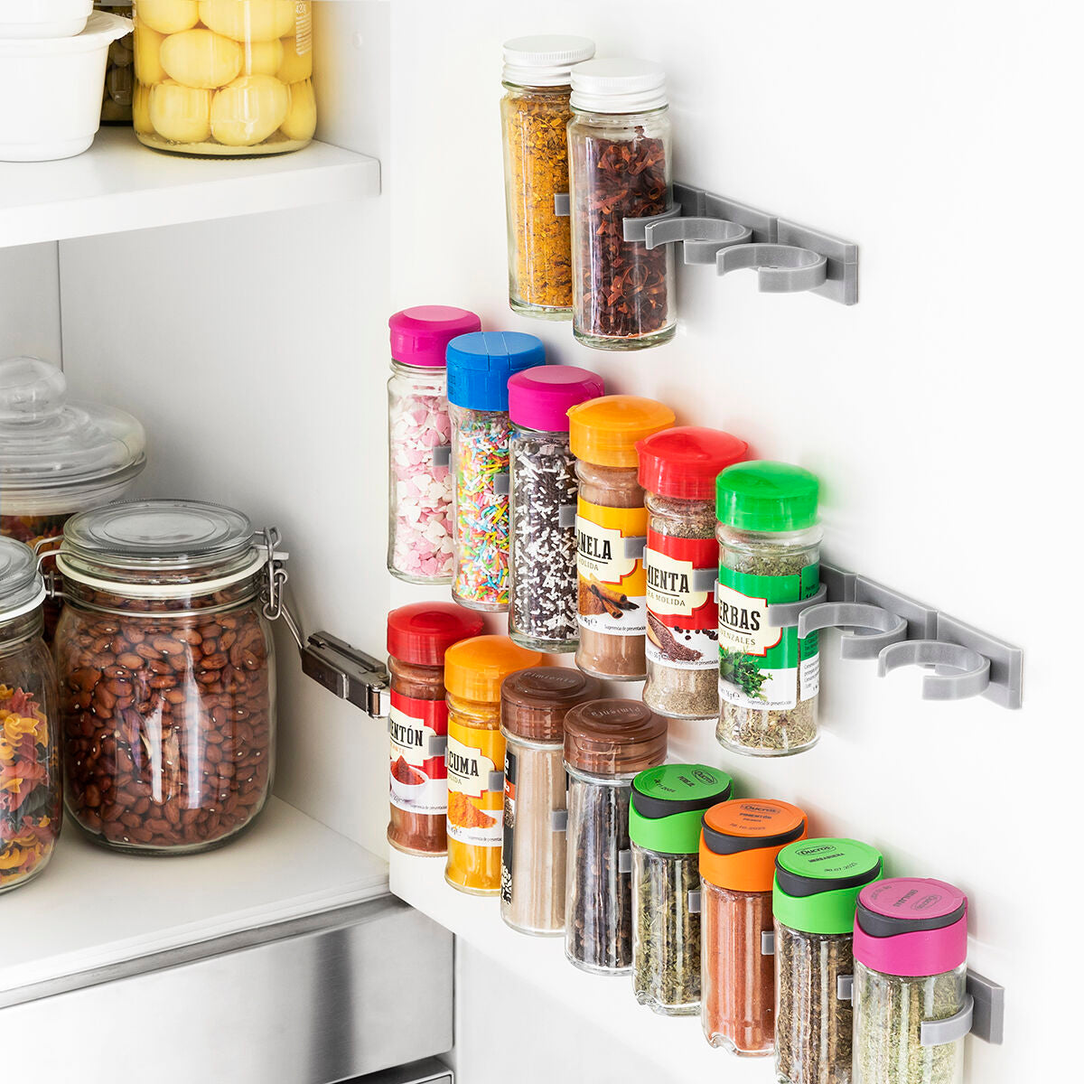 Self-adhesive & Organizable Spice Rack x20