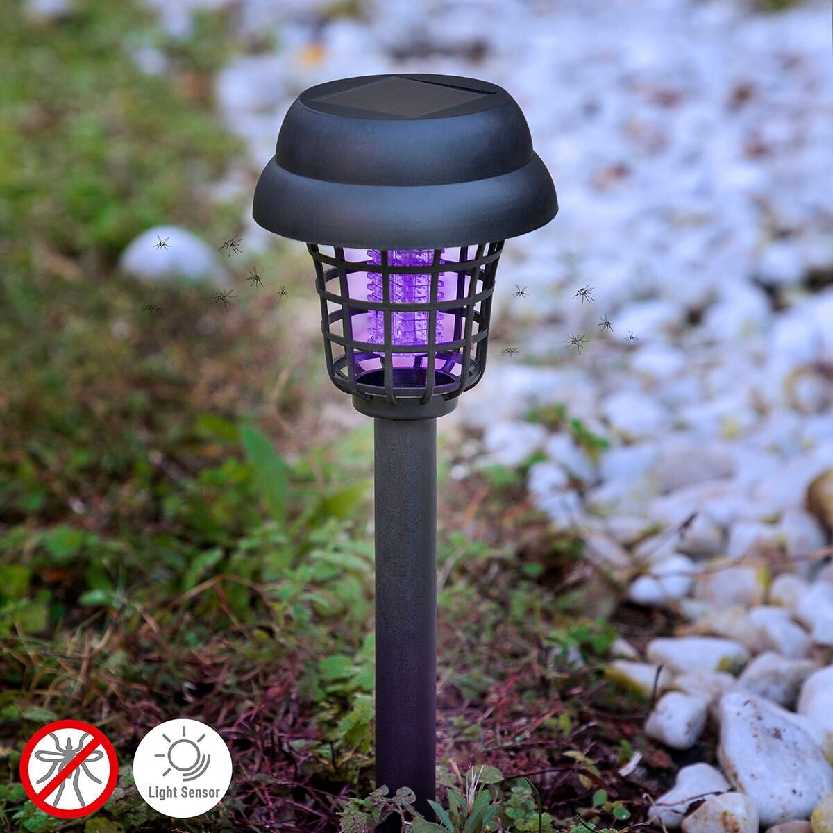 Myggdrepende Lampe Solcelle