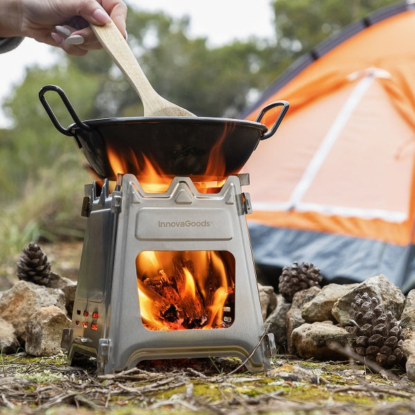 Kokoontaitettava ja kannettava camping liesi