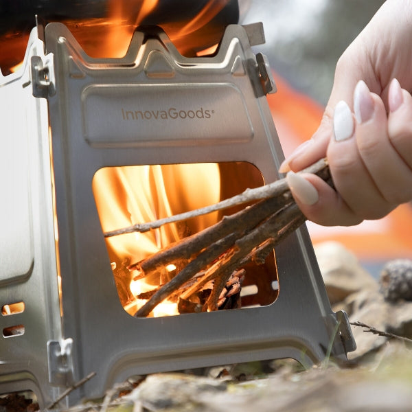 Kokoontaitettava ja kannettava camping liesi