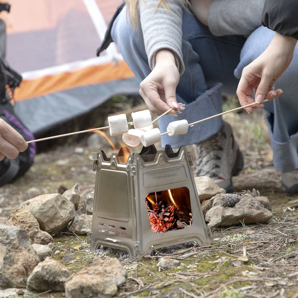 Kokoontaitettava ja kannettava camping liesi