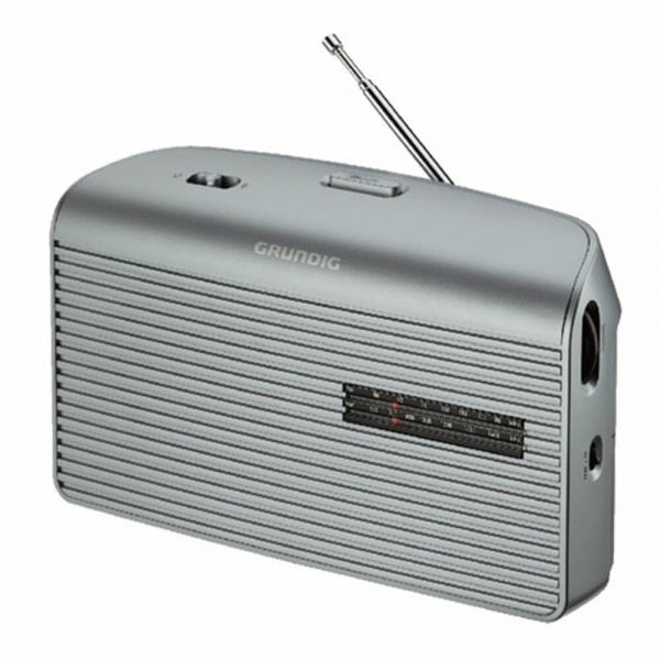 Battery-operated AM/FM Radio Dark Gray/Light Gray/White